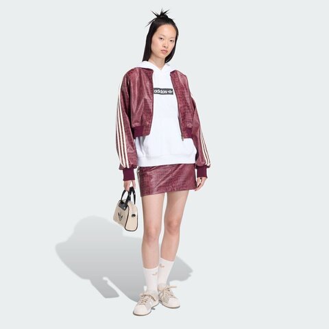 Adidas Original阿迪三叶草2026女子SST PLTHR JKT皮衣KD8792