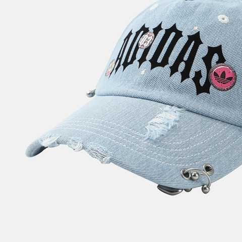 Adidas Original阿迪三叶草2026中性GFX CAP弯沿帽KW1276