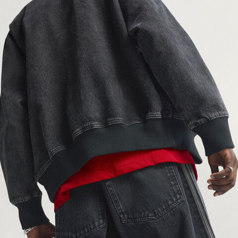 Adidas Original阿迪三叶草2026男子DENIM FB TT牛仔外套KD1516