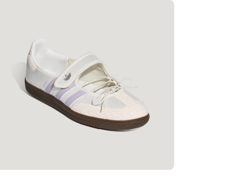 阿迪三叶草OPK48白/紫】Adidas Original阿迪三叶草2026年SAMBA JANE W