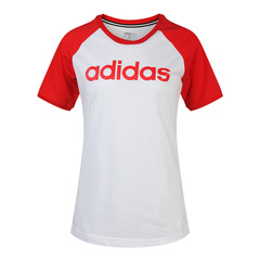 adidas neo阿迪休闲2020女子W ESNTL R T 2圆领短T恤GL1176
