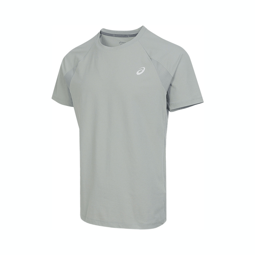 Asics亚瑟士2024男子男式运动短袖T恤梭织无领短T2031F359-300