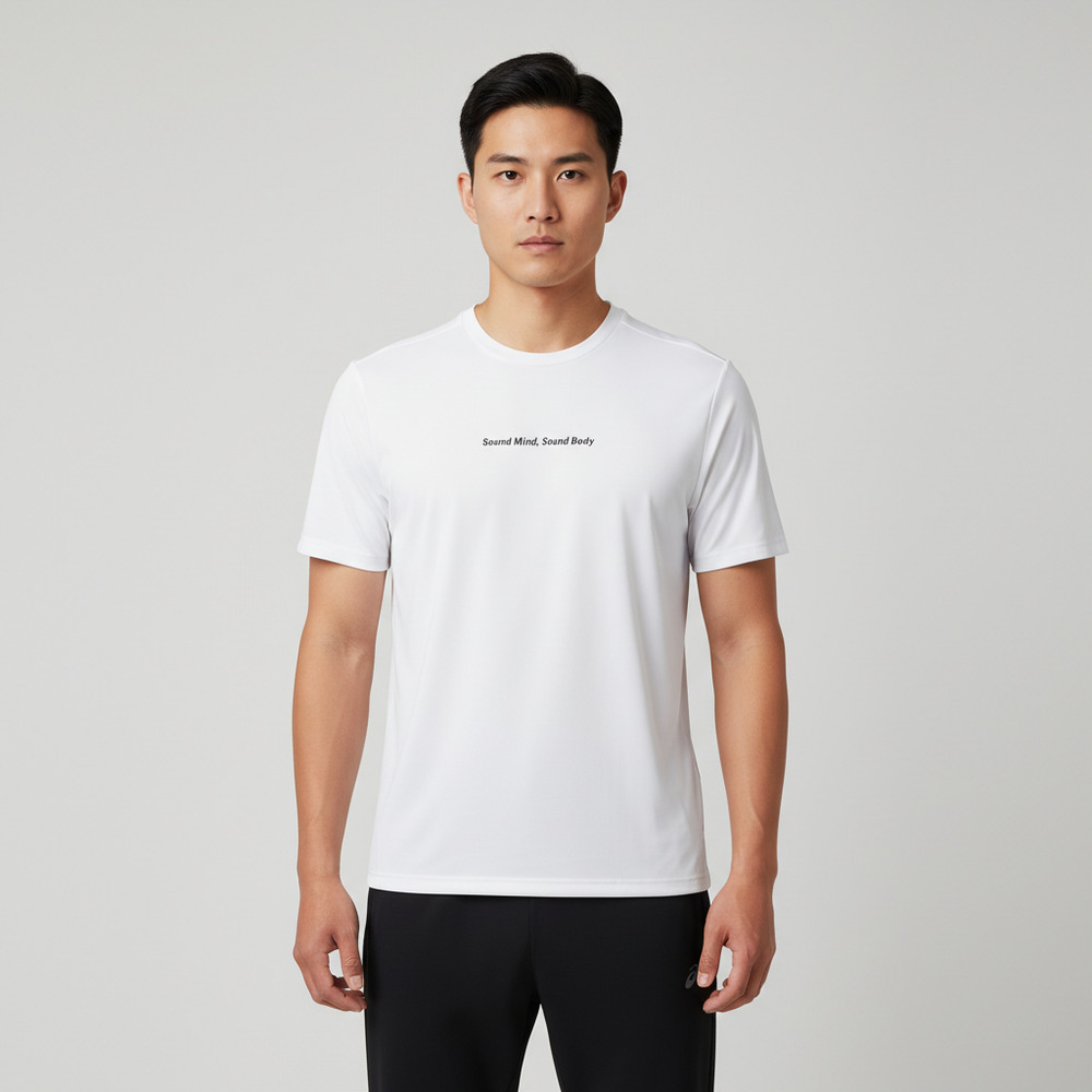 Asics亚瑟士2024男子男式运动短袖T恤梭织无领短T2031F361-100