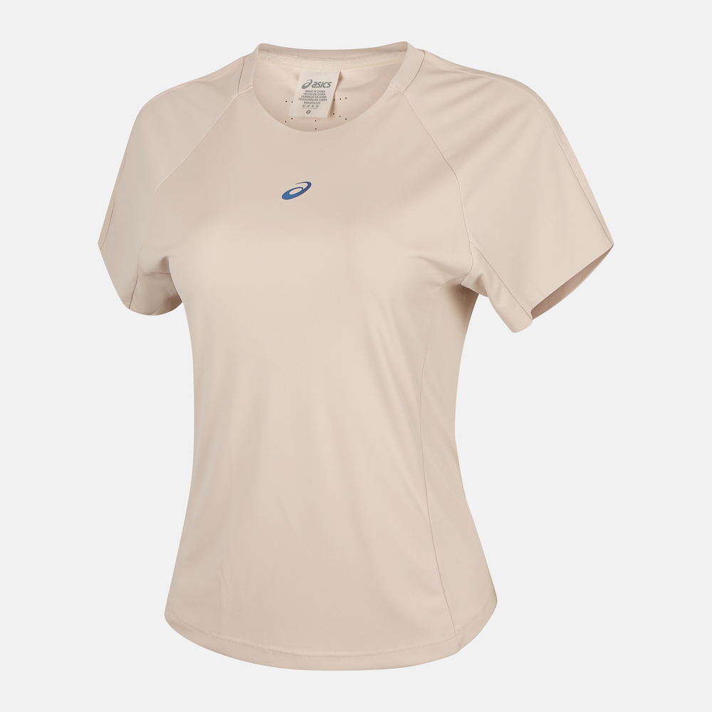 Asics亚瑟士2024女子D.FRESH 2.0跑步短袖T恤梭织无领短T2012D382-250