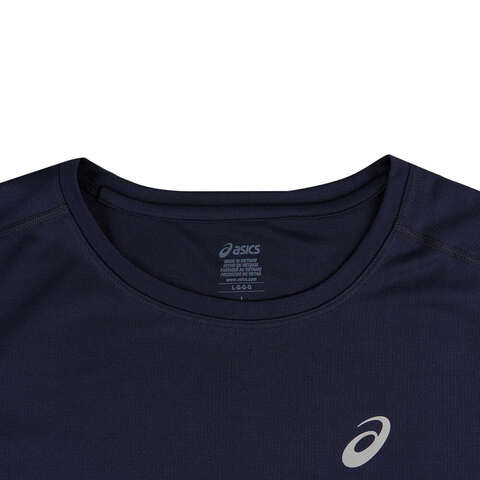 Asics亚瑟士2025男子男式跑步短袖T恤梭织无领短T2011D300-400