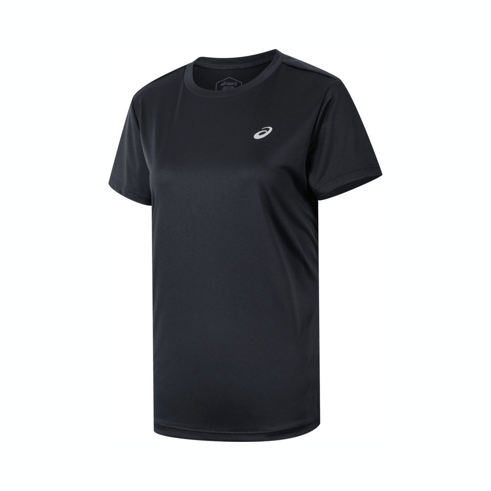 Asics亚瑟士2025女子女式跑步短袖T恤梭织无领短T2012D164-001