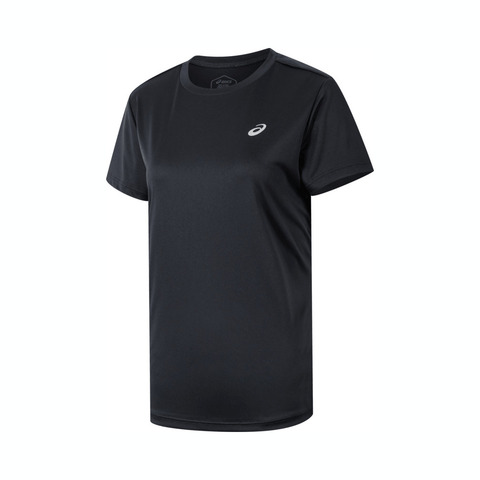 Asics亚瑟士2025女子女式跑步短袖T恤梭织无领短T2012D164-001