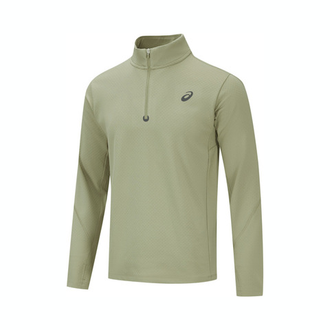Asics亚瑟士2025男子男式跑步长袖T恤针织无领长T2011D324-250