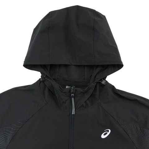 Asics亚瑟士2025男子男式反光跑步夹克梭织连帽外套2011D327-001