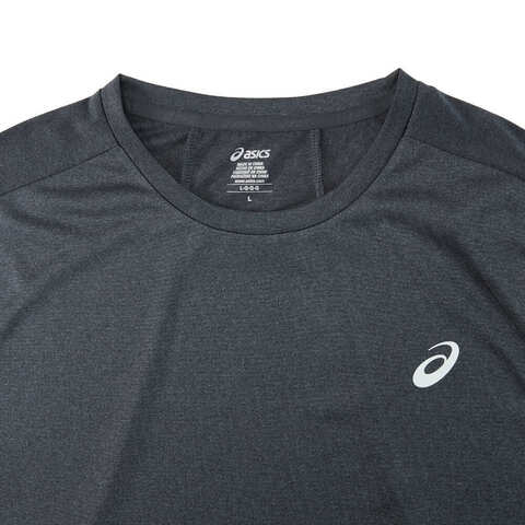 Asics亚瑟士2025男子男式反光跑步短袖T恤梭织无领短T2011D326-001