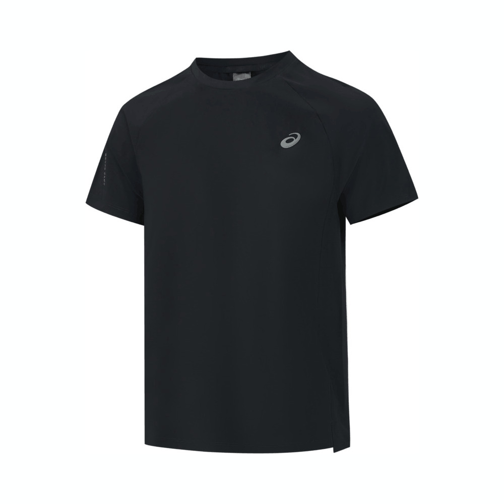 Asics亚瑟士2025男子男式运动短袖T恤梭织无领短T2031F116-001