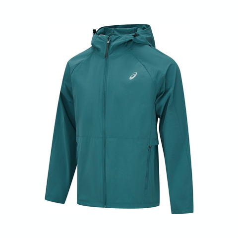 Asics亚瑟士2025男子男式反光跑步夹克梭织连帽外套2011D327-400
