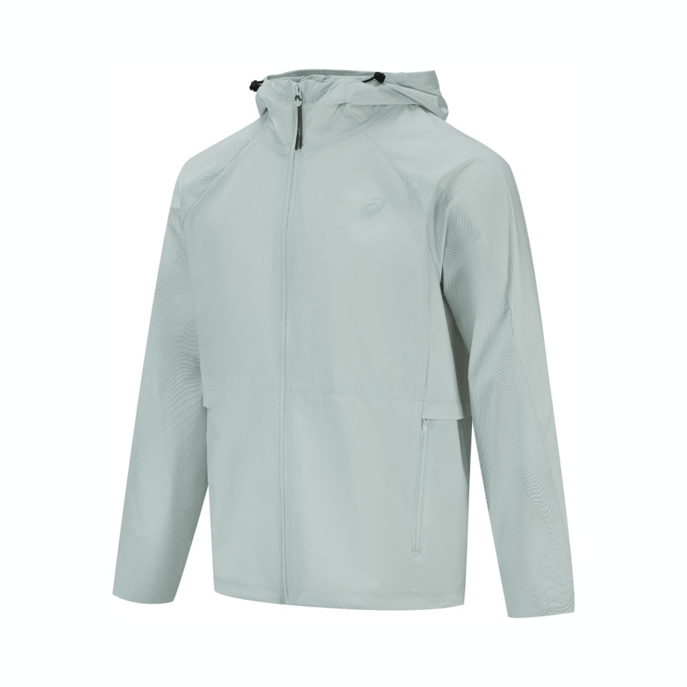 Asics亚瑟士2025男子男式反光跑步夹克梭织连帽外套2011D327-020