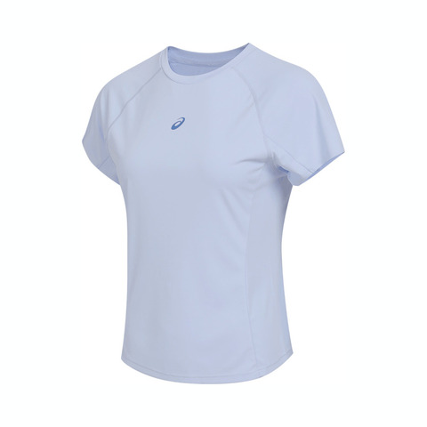 Asics亚瑟士2025女子女式D.FRESH 2.0跑步短袖T恤梭织无领短T2012D256-401