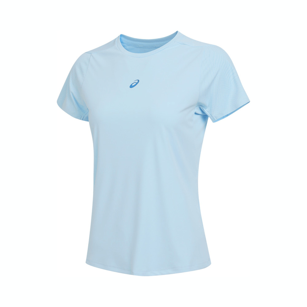 Asics亚瑟士2025女子女式D.FRESH跑步短袖T恤梭织无领短T2012D252-400