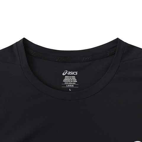 Asics亚瑟士2025男子男式抗UV跑步短袖T恤梭织无领短T2011D331-001