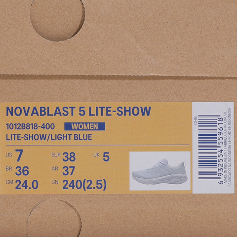 Asics亚瑟士2025女子NOVABLAST 5 LITE-SHOWBLAST1012B818-400