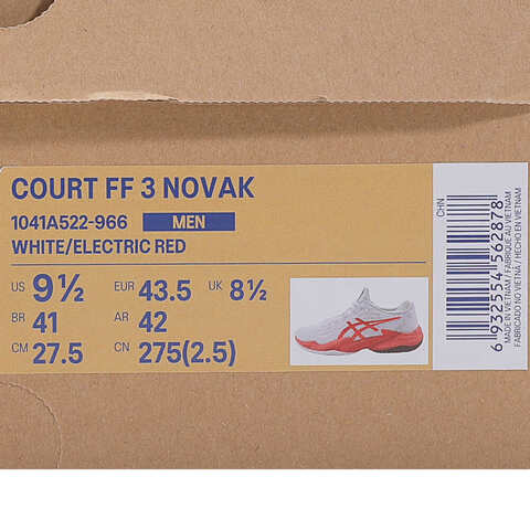 Asics亚瑟士2025男子COURT FF 3 NOVAKTENNIS1041A522-966
