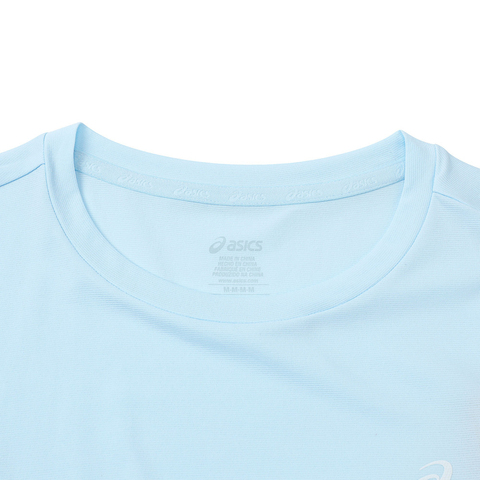 Asics亚瑟士2025女子女式跑步短袖T恤梭织无领短T2012D389-400