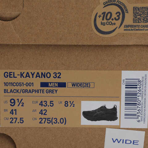 Asics亚瑟士2025男子GEL-KAYANO 32 (2E)KAYANO1011C051-001