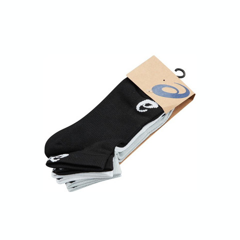 Asics亚瑟士2025中性3双装跑步袜短袜优惠装3013B307-100