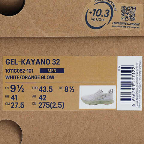 Asics亚瑟士2025男子GEL-KAYANO 32KAYANO1011C052-101