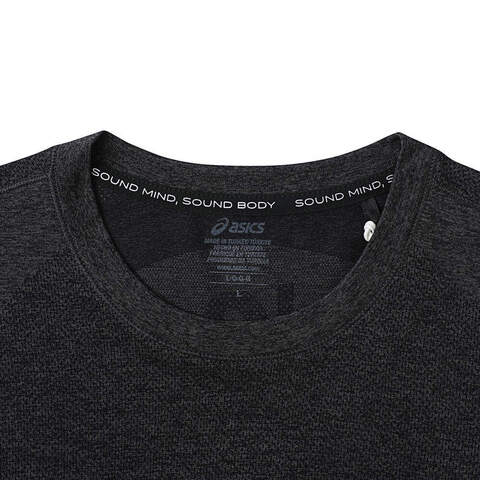 Asics亚瑟士2025男子男式跑步短袖T恤梭织无领短T2011D355-001