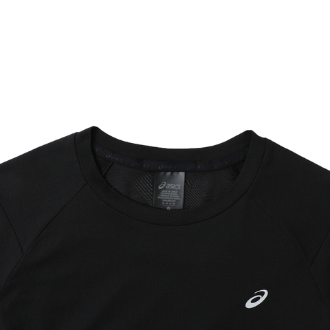 Asics亚瑟士2025女子女式运动短袖T恤梭织无领短T2032D400-001