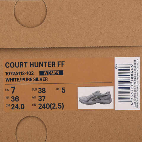 Asics亚瑟士2025女子COURT HUNTER FFBADMINTON1072A112-102