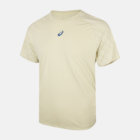 Asics亚瑟士2025男子D.FRESH跑步短袖T恤梭织无领短T2011D465-250