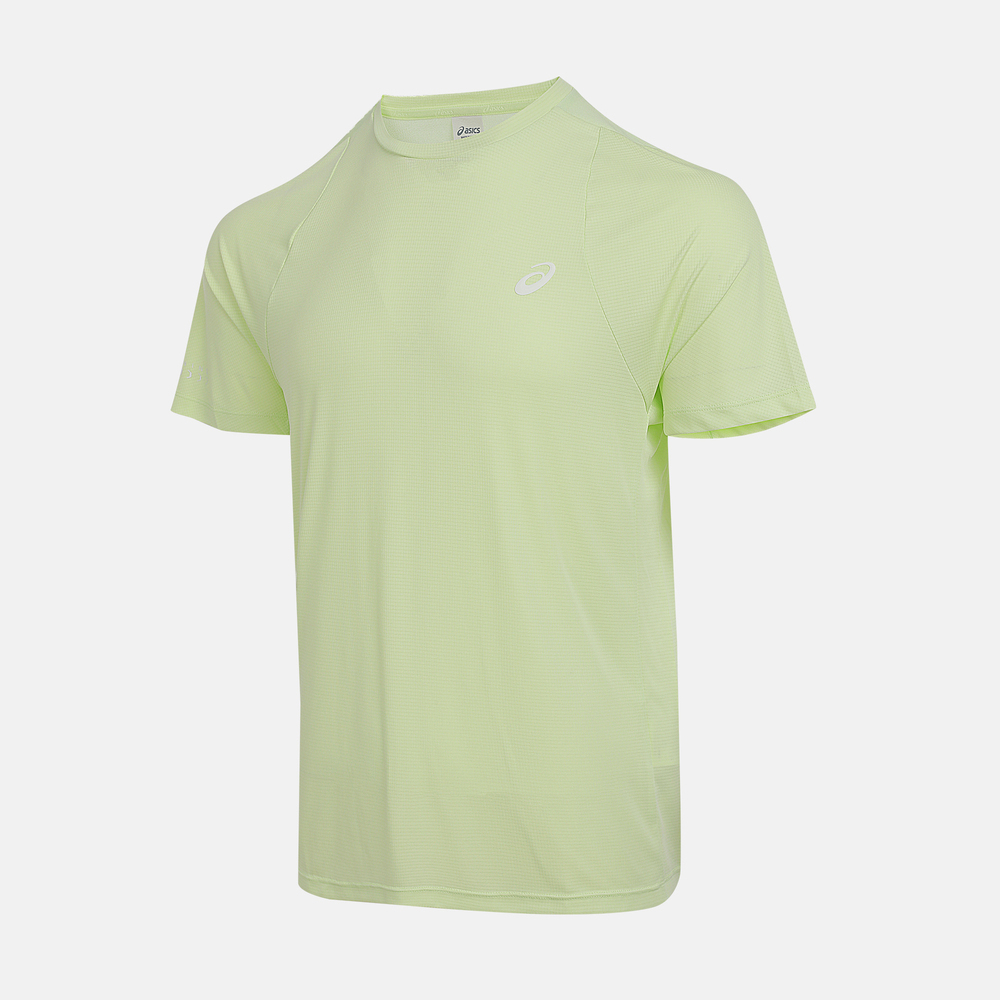 Asics亚瑟士2025男子男式跑步短袖T恤梭织无领短T2011D460-300