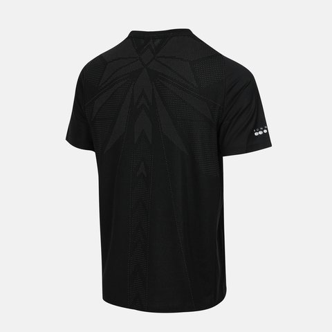 Asics亚瑟士2025男子男式跑步短袖T恤梭织无领短T2011D460-001