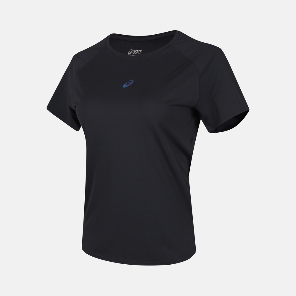 Asics亚瑟士2025女子D.FRESH跑步短袖T恤梭织无领短T2012D381-001