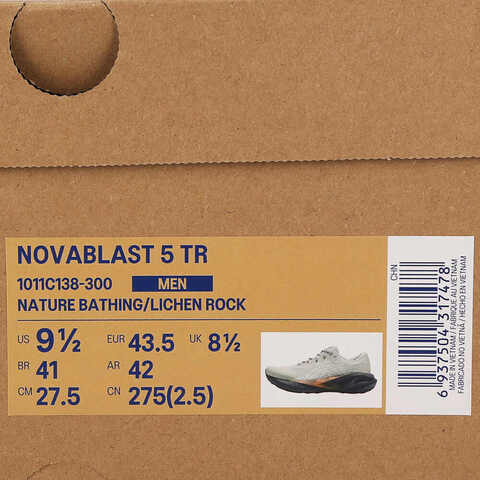 Asics亚瑟士2025男子NOVABLAST 5 TRBLAST1011C138-300