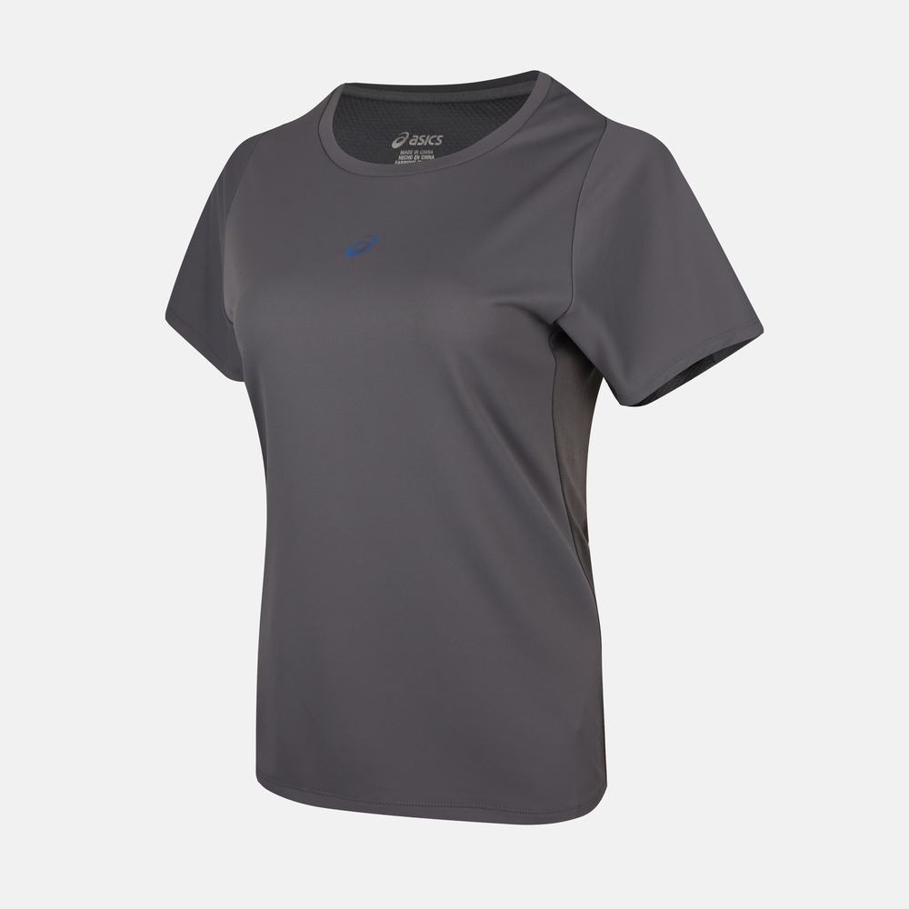 Asics亚瑟士2025女子女式跑步短袖T恤梭织无领短T2012D383-020