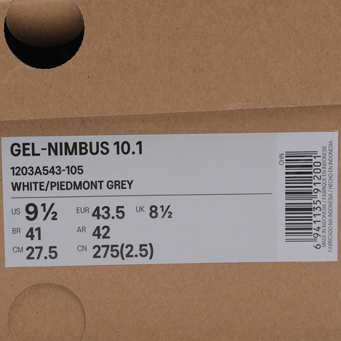 Asics亚瑟士2025中性GEL-NIMBUS 10.1AT1203A543-105