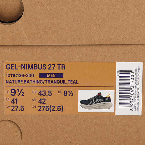 Asics亚瑟士2025男子GEL-NIMBUS 27 TRNIMBUS1011C136-300