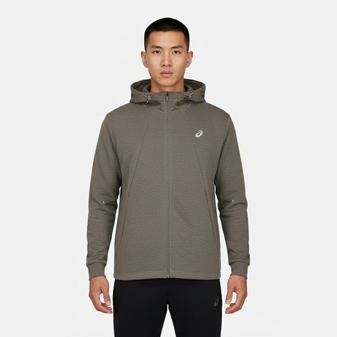 Asics亚瑟士2025男子男式运动夹克针织连帽外套2031F367-250