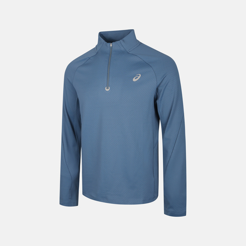 Asics亚瑟士2025男子男式莱卡跑步长袖T恤针织无领长T2011D476-400