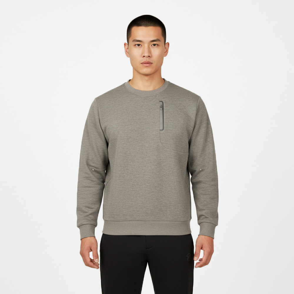 Asics亚瑟士2025男子男式运动卫衣针织无帽卫衣2031F366-250