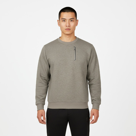 Asics亚瑟士2025男子男式运动卫衣针织无帽卫衣2031F366-250