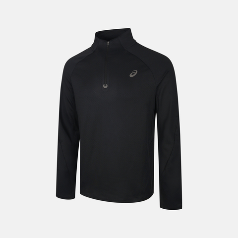 Asics亚瑟士2025男子男式莱卡跑步长袖T恤针织无领长T2011D476-001