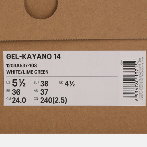 Asics亚瑟士2025中性GEL-KAYANO 14AT1203A537-108