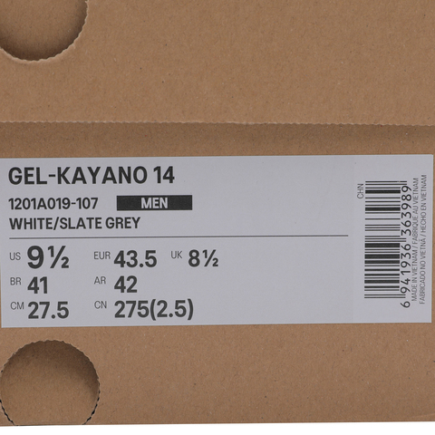 Asics亚瑟士2025男子GEL-KAYANO 14AT1201A019-107