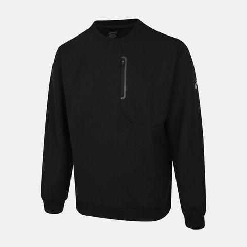 Asics亚瑟士2025男子男式运动卫衣针织无帽卫衣2031F366-001