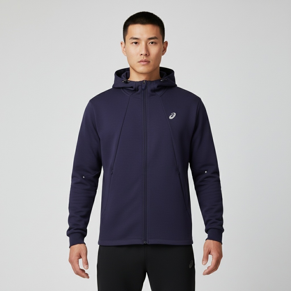 Asics亚瑟士2025男子男式运动夹克针织连帽外套2031F367-500