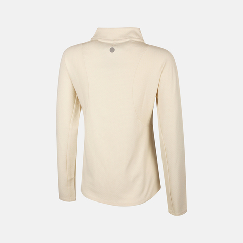 Asics亚瑟士2025女子女式莱卡跑步长袖T恤针织无领长T2012D394-200