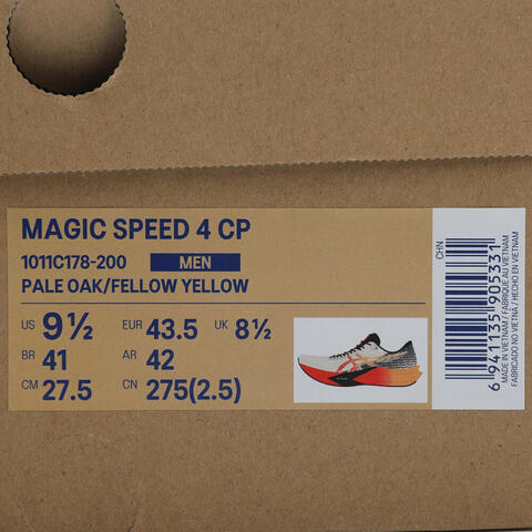Asics亚瑟士2025男子MAGIC SPEED 4 CP其他FAST1011C178-200
