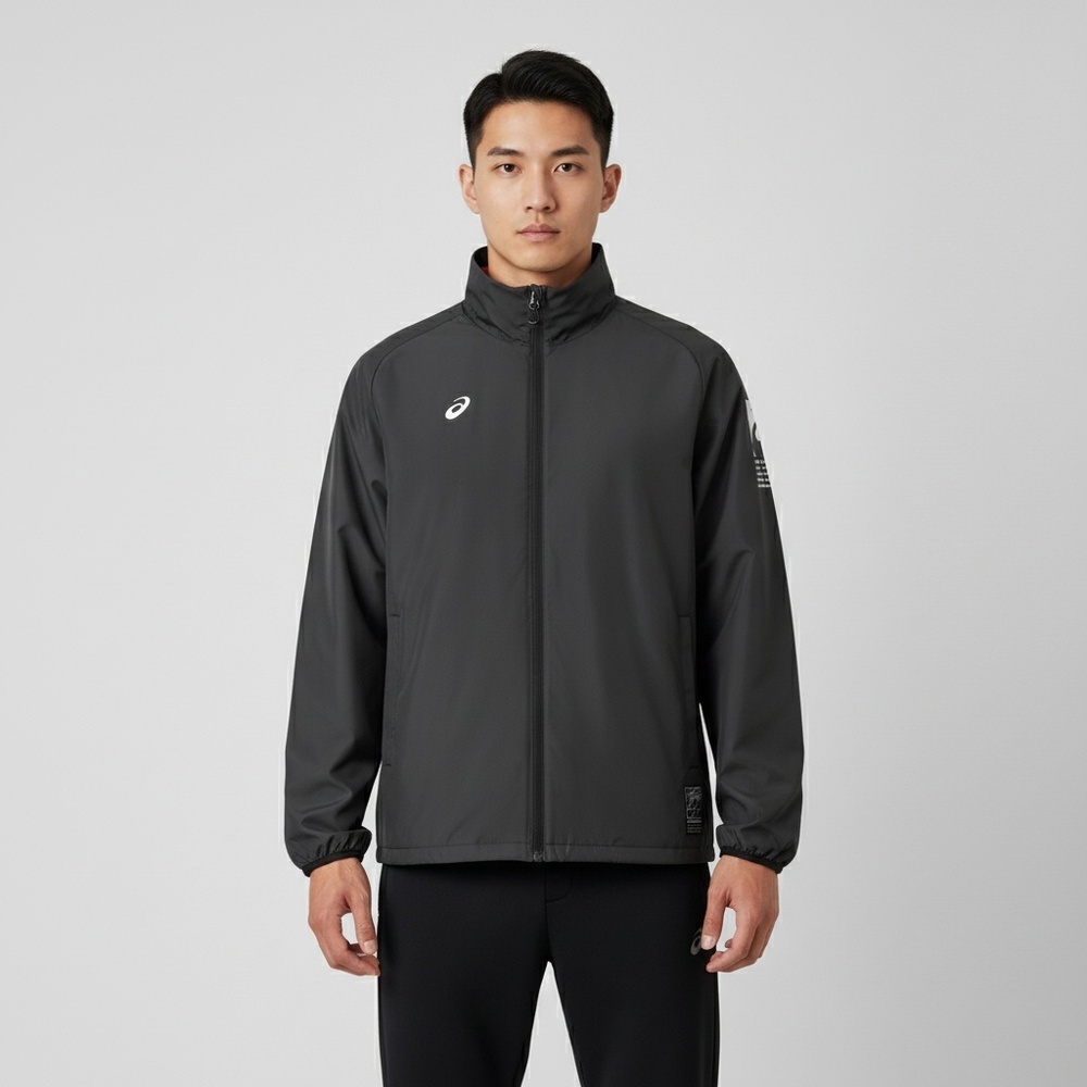Asics亚瑟士2025男子男式运动夹克梭织无帽外套2031F178-001