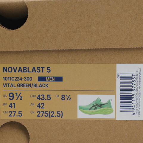 Asics亚瑟士2025男子NOVABLAST 5BLAST1011C224-300